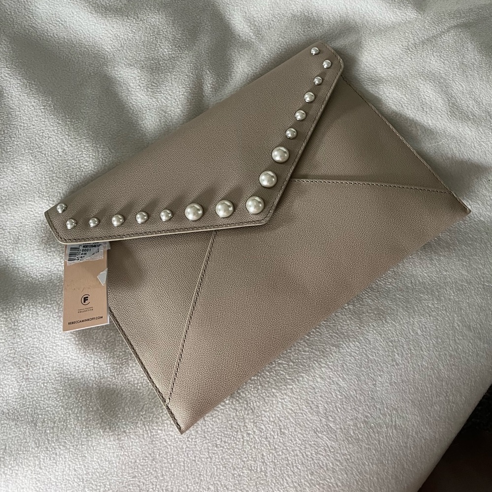 Nwt Rebecca Minkoff Envelope Clutch Light Pink